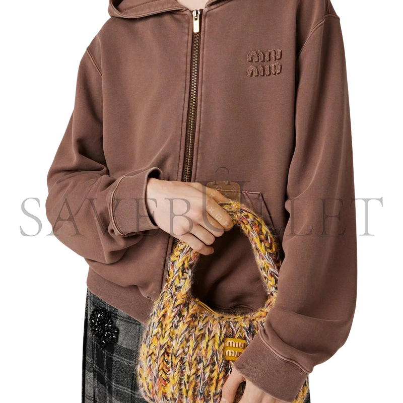 M1v M1v embroidered zip hoodie mjl063